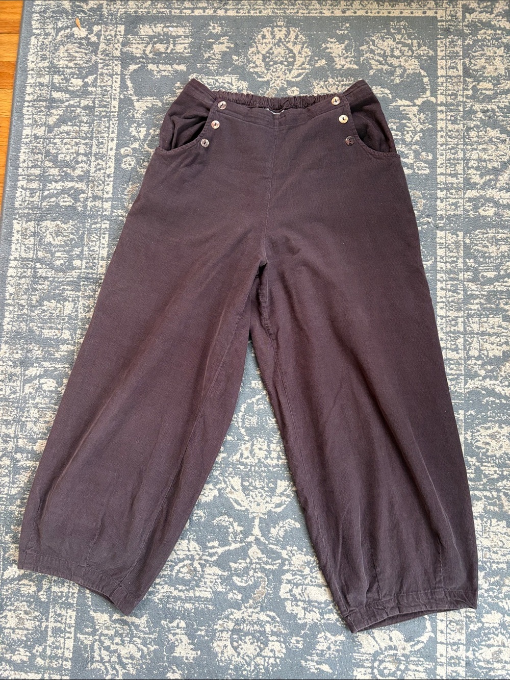 Bryn Walker Genie Lantern Brown Corduroy Pants S